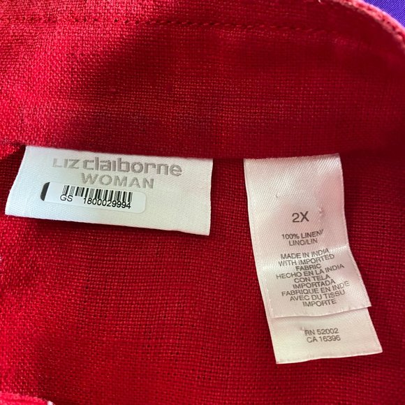 📌Liz Claiborne Elegant Linen Blazer - Jacket - Picture 7 of 8